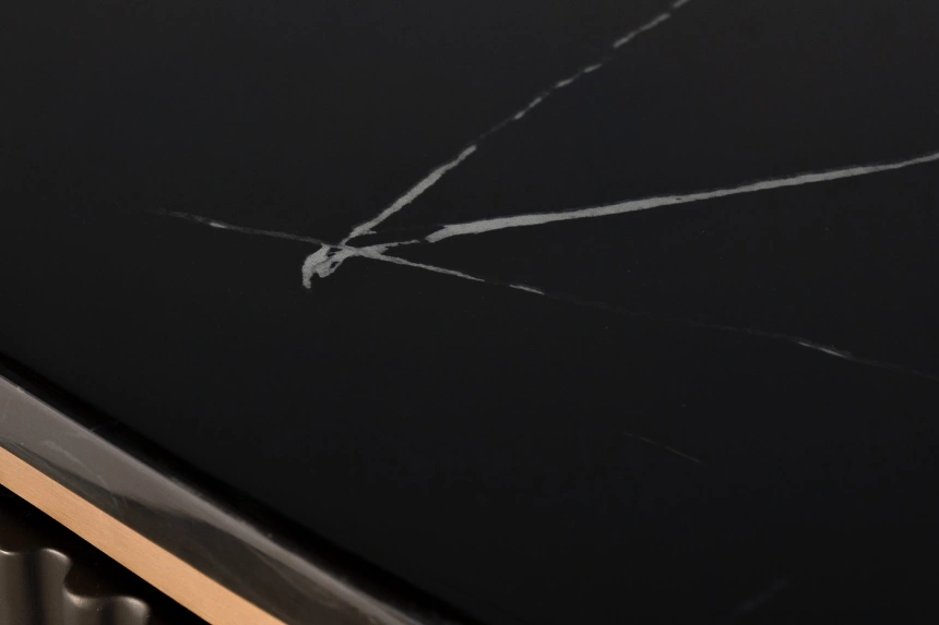 Комод 77IP-2310, с полками, черный