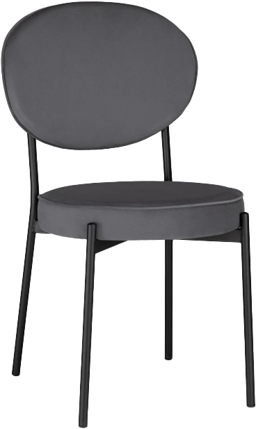 Стул Ройс, на металлокаркасе, антрацитовый / черный