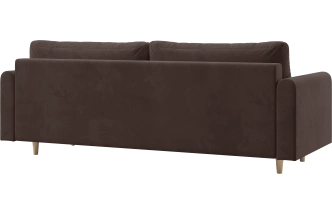 Диван прямой Ситено, модель 056, Velutto 23 (коричневый)