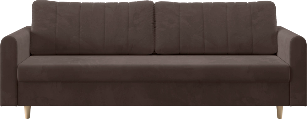 Диван прямой Ситено, модель 056, Velutto 23 (коричневый)
