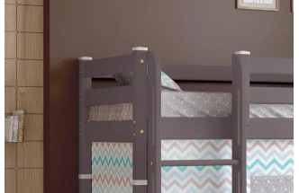 Полувысокая детская кровать Соня-5, с прямой лестницей, лаванда