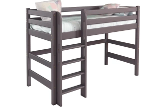 Полувысокая детская кровать Соня-5, с прямой лестницей, лаванда