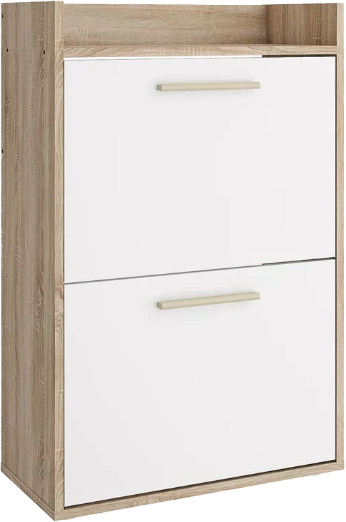 Тумба для обуви Алекс, Дуб сонома / Белый