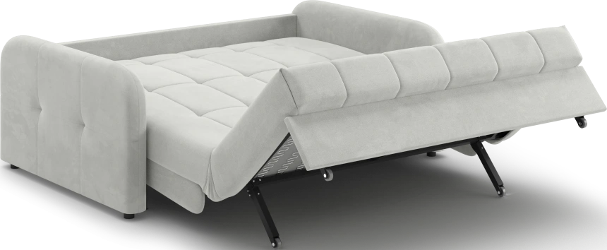 Диван прямой Гаспар 160, модель 045, Happy 900 (светло-серый)