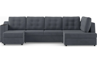 Диван П-образный Невада, модель 020, комплектация 5 правый, Omega 32 (темно-серый)