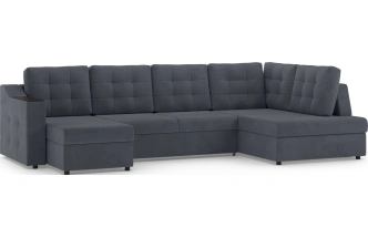 Диван П-образный Невада, модель 020, комплектация 5 правый, Omega 32 (темно-серый)
