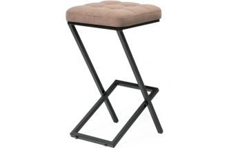 Полубарный табурет Амаури, катания корица / черный матовый