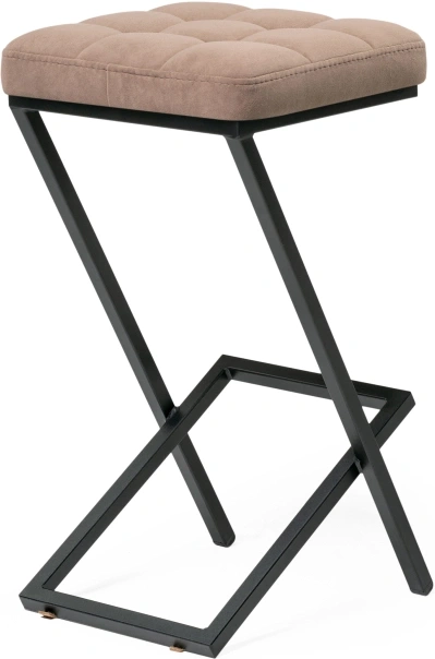 Полубарный табурет Амаури, катания корица / черный матовый