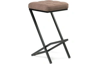 Полубарный табурет Амаури, катания корица / черный матовый