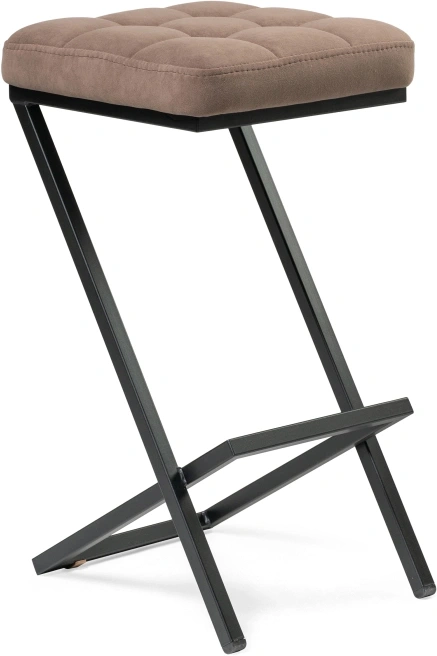 Полубарный табурет Амаури, катания корица / черный матовый