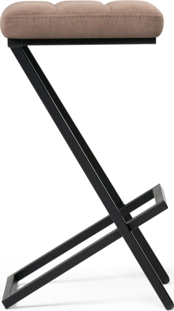 Полубарный табурет Амаури, катания корица / черный матовый