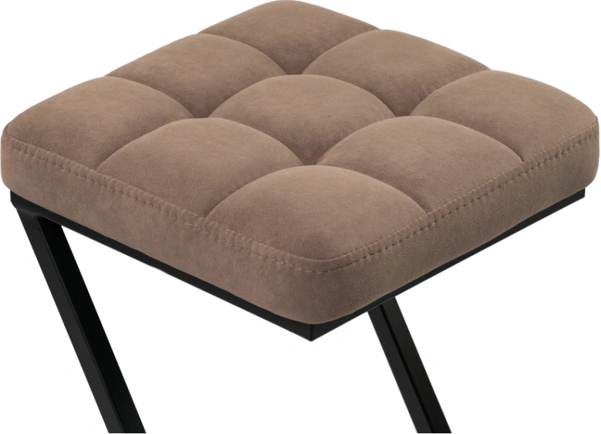 Полубарный табурет Амаури, катания корица / черный матовый