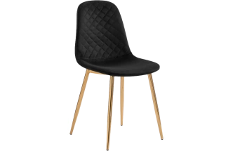 Стул Dabl, на металлокаркасе, black / gold