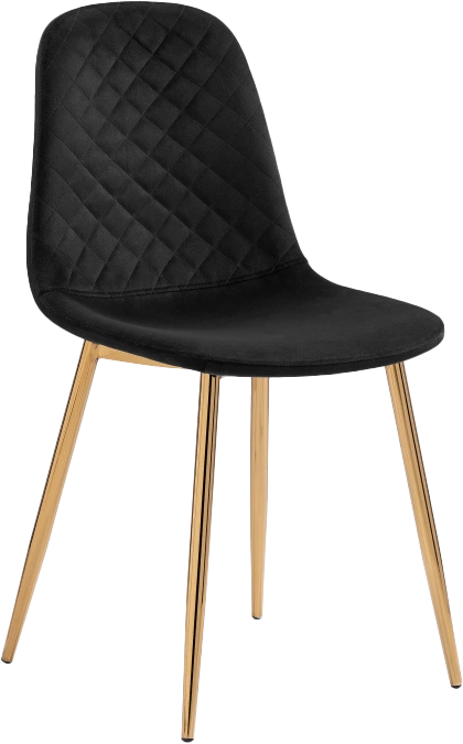 Стул Dabl, на металлокаркасе, black / gold