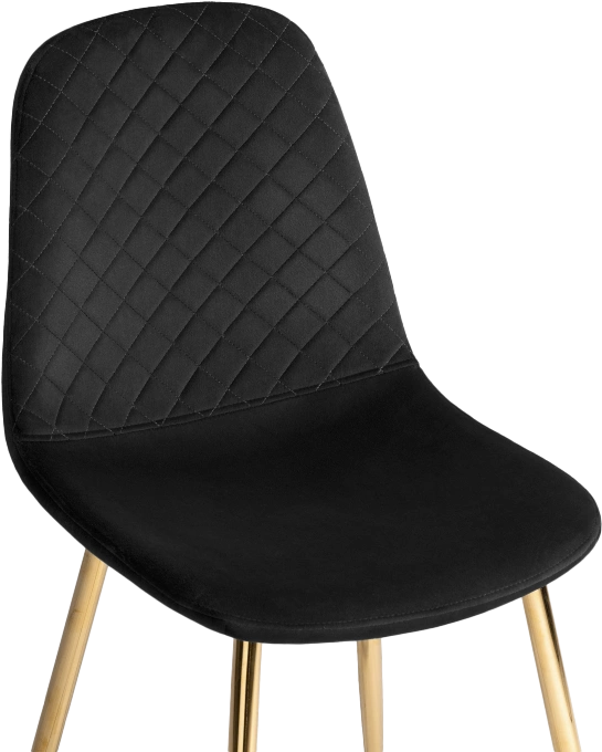 Стул Dabl, на металлокаркасе, black / gold