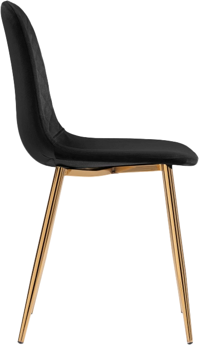 Стул Dabl, на металлокаркасе, black / gold