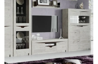 Шкаф однодверный Соренто, со стеклом, дуб бонифаций