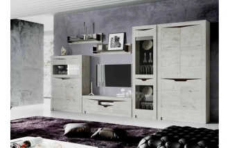 Шкаф однодверный Соренто, со стеклом, дуб бонифаций