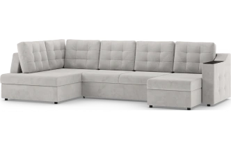 Диван П-образный Невада, модель 020, комплектация 5 левый, Omega 01 (бежевый)