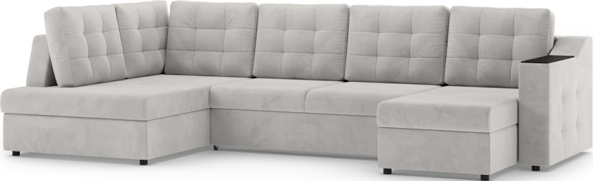 Диван П-образный Невада, модель 020, комплектация 5 левый, Omega 01 (бежевый)