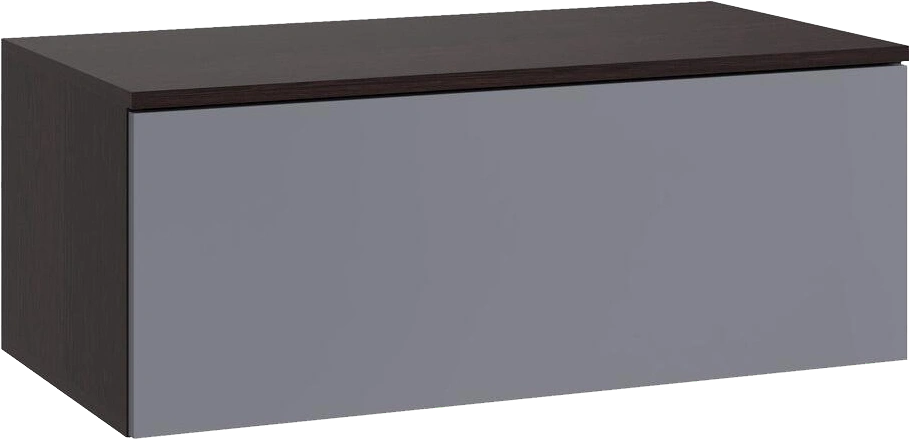Шкаф навесной Роут 2, венге / графит софт