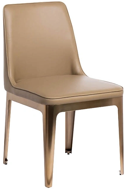 Стул 58DB-DC14802, мягкий, экокожа, бежевый 