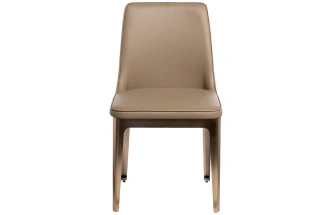 Стул 58DB-DC14802, мягкий, экокожа, бежевый