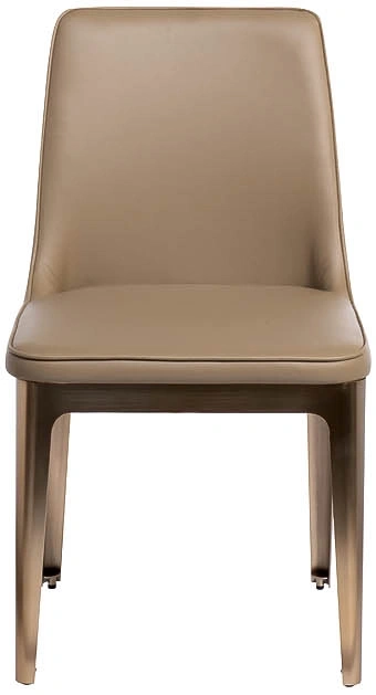 Стул 58DB-DC14802, мягкий, экокожа, бежевый 