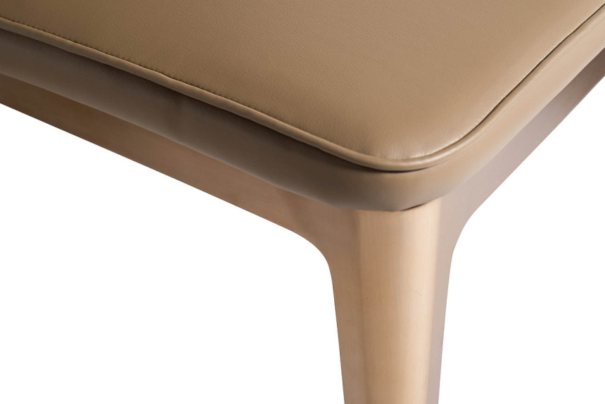Стул 58DB-DC14802, мягкий, экокожа, бежевый 