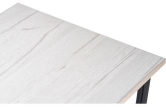 Кухонный стол Лота Лофт, 140x80, ЛДСП, юта, каркас черный матовый