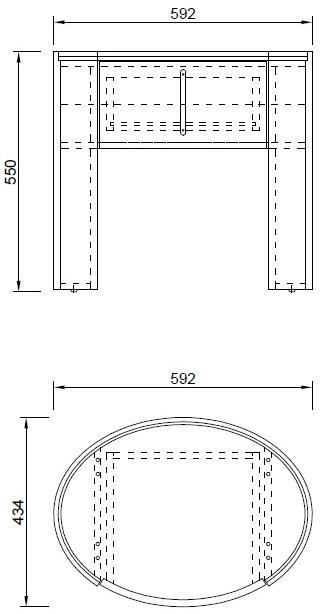 Тумба прикроватная 77IP-30300, с ящиком