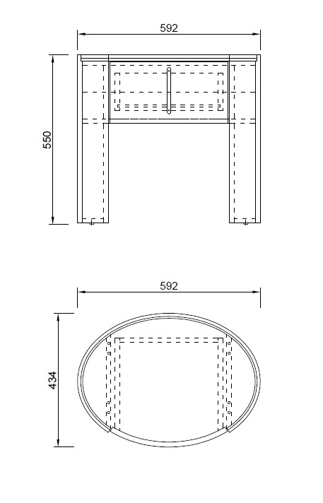 Тумба прикроватная 77IP-30300, с ящиком 
