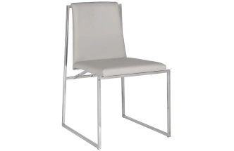 Стул 58DB-18019, мягкий, экокожа, светлый