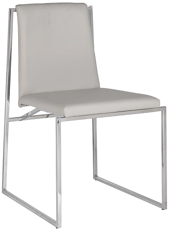 Стул 58DB-18019, мягкий, экокожа, светлый