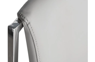 Стул 58DB-18019, мягкий, экокожа, светлый