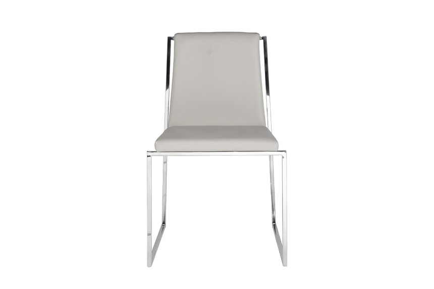 Стул 58DB-18019, мягкий, экокожа, светлый