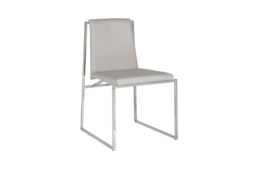 Стул 58DB-18019, мягкий, экокожа, светлый