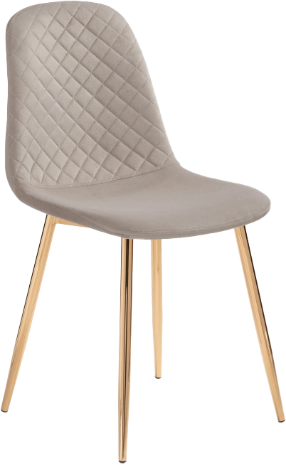 Стул Dabl, на металлокаркасе, latte / gold