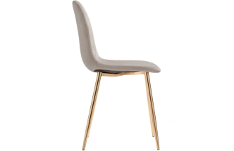 Стул Dabl, на металлокаркасе, latte / gold