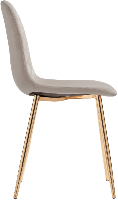 Стул Dabl, на металлокаркасе, latte / gold