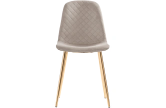 Стул Dabl, на металлокаркасе, latte / gold