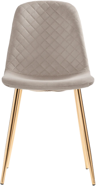 Стул Dabl, на металлокаркасе, latte / gold