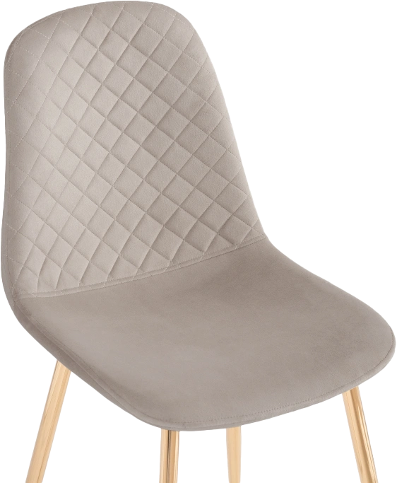 Стул Dabl, на металлокаркасе, latte / gold