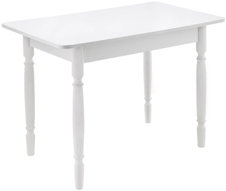Кухонный стол Вуди, 100x60x74, белый глянец