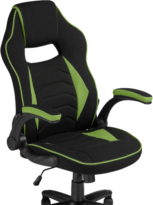 Игровое кресло Plast 1, green / black
