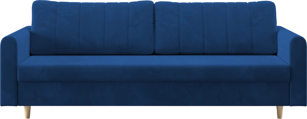Диван прямой Ситено, модель 056, Velutto 26 (синий)