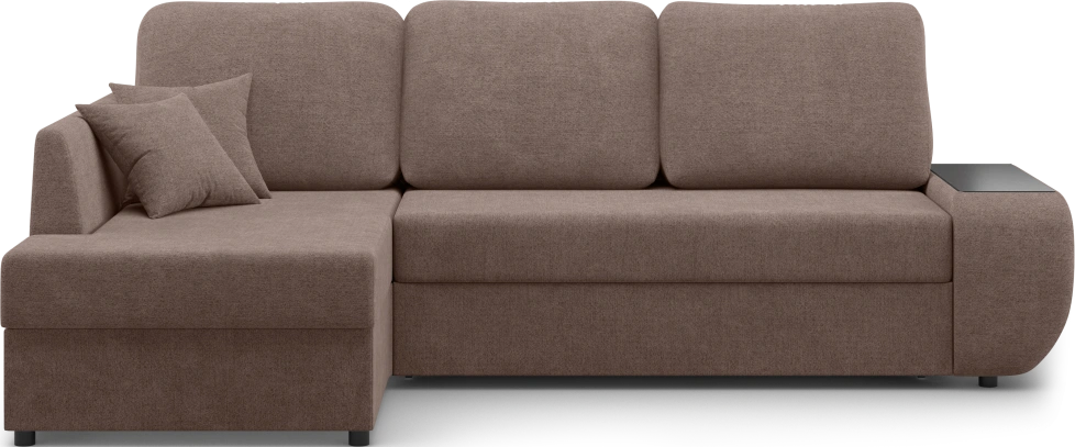 Диван угловой Консул, модель 074, левый, Danco 297 (шоколадный)