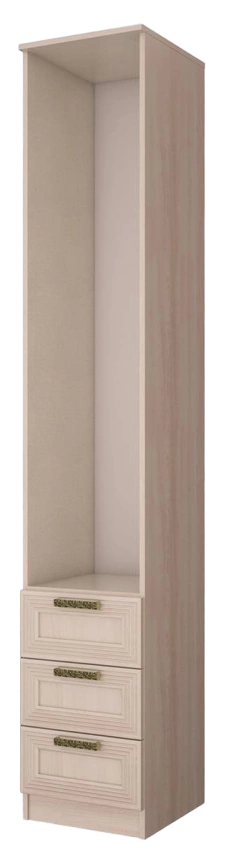 Шкаф с ящиками Орион, 39x221,5x43,5 Ясень шимо светлый/Лён