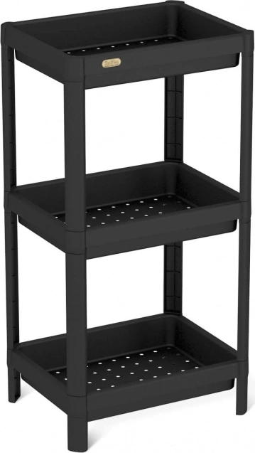 Стеллаж пластиковый SHT-SS25-3, черный