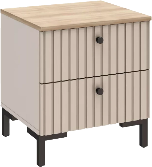 Тумба прикроватная Тоскана, Кашемир серый